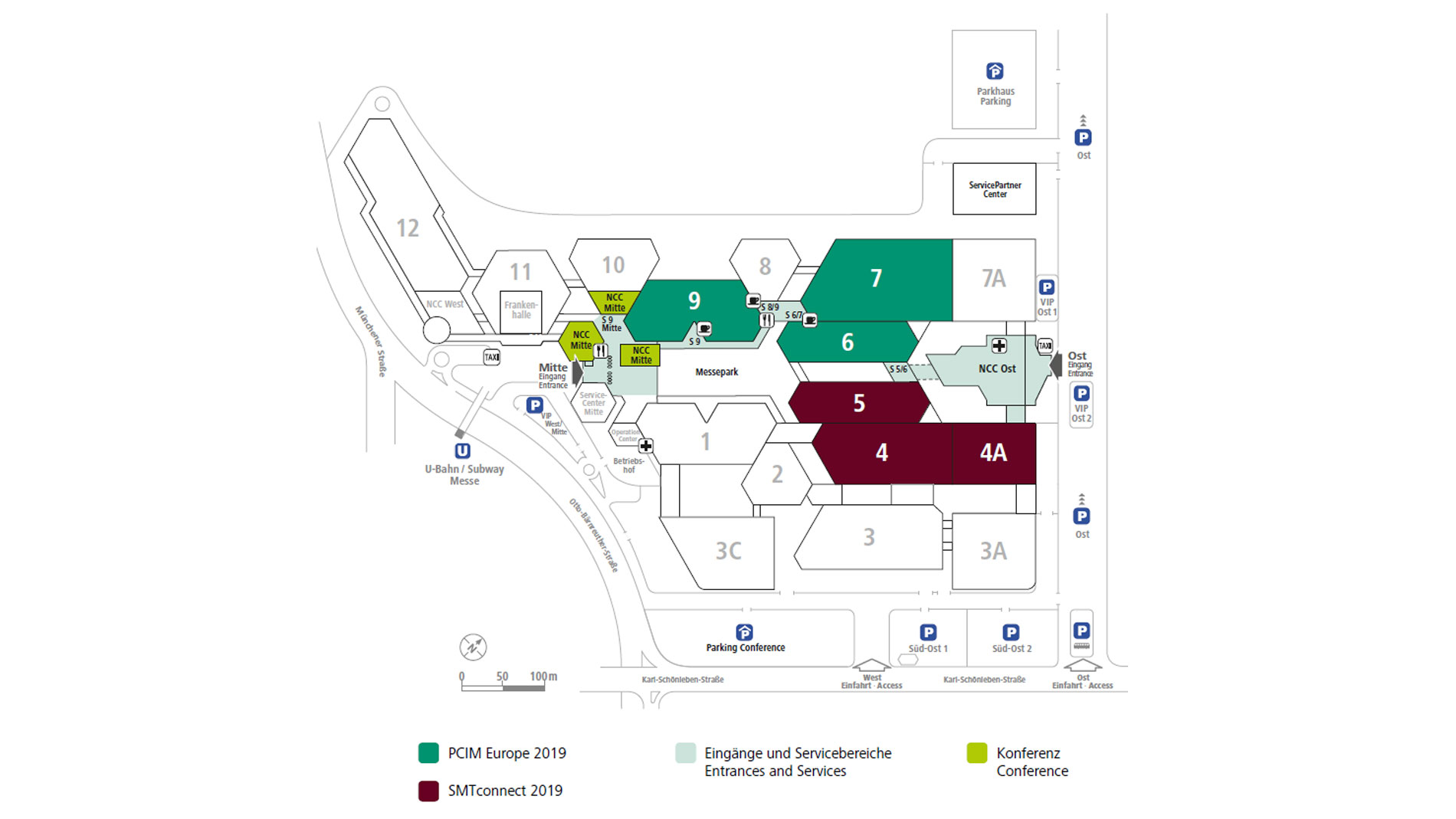 Gelaendeplan Nürnberg Messe