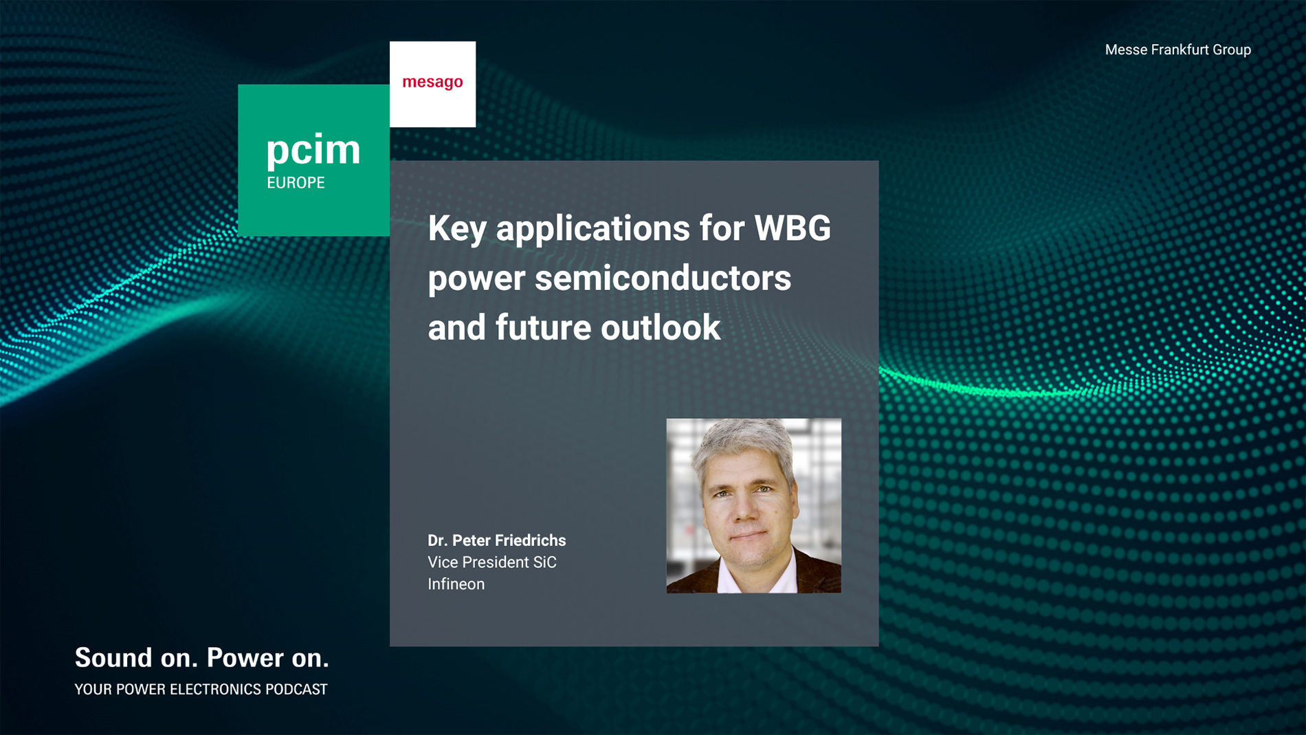 Dr. Peter Friedrichs from Infineon on the key applications for WBG power semicondutors