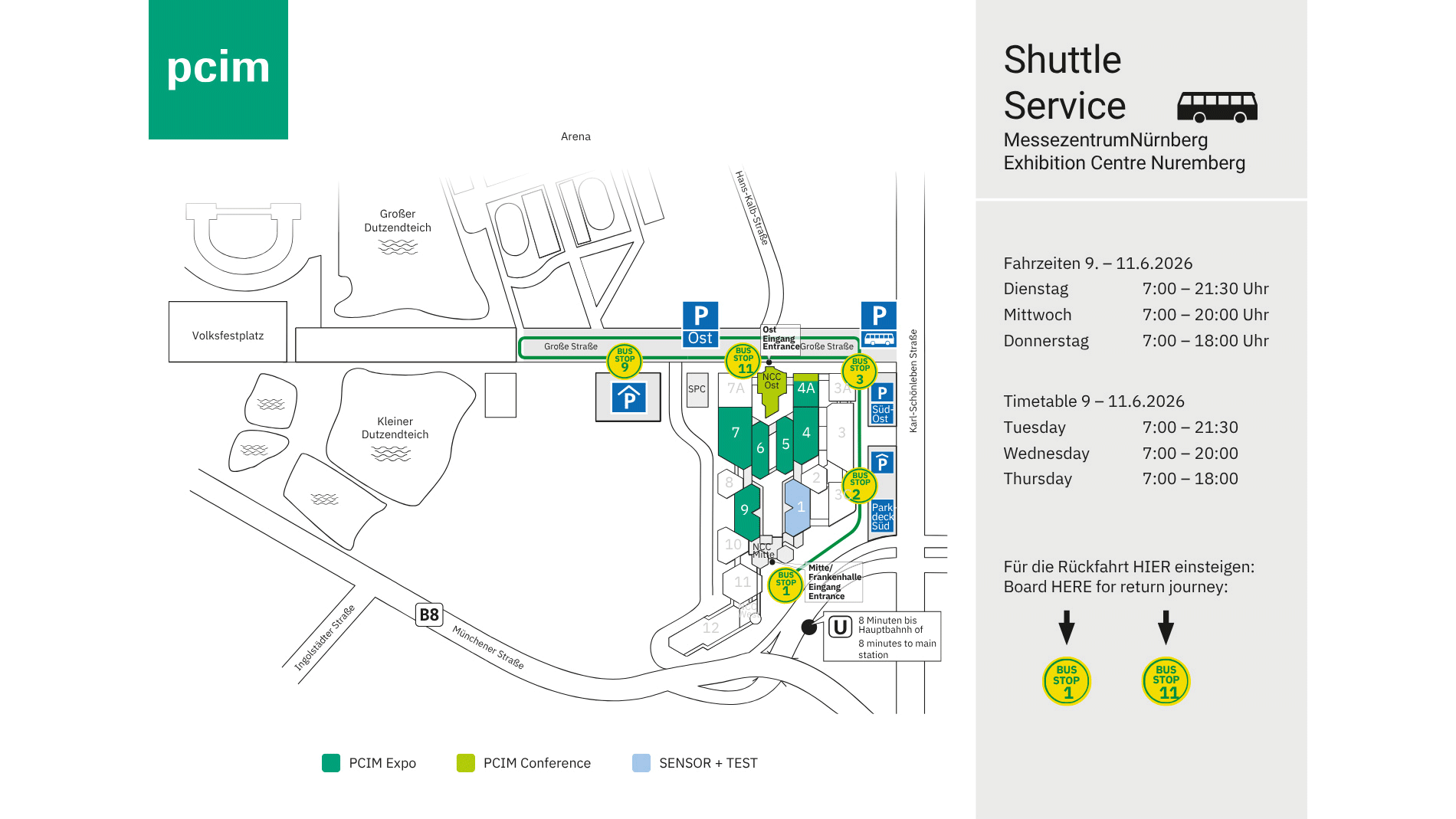Shuttle Service Nürnberg Messe