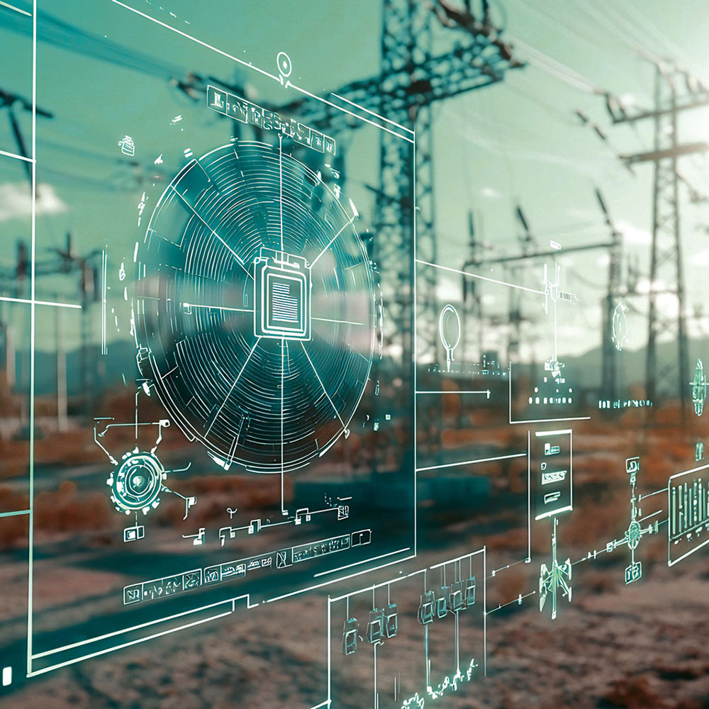 Innovative AI powered energy hub managing the of renewable and traditional power sources within a smart grid system to optimize energy distribution and efficiency for a sustainable future