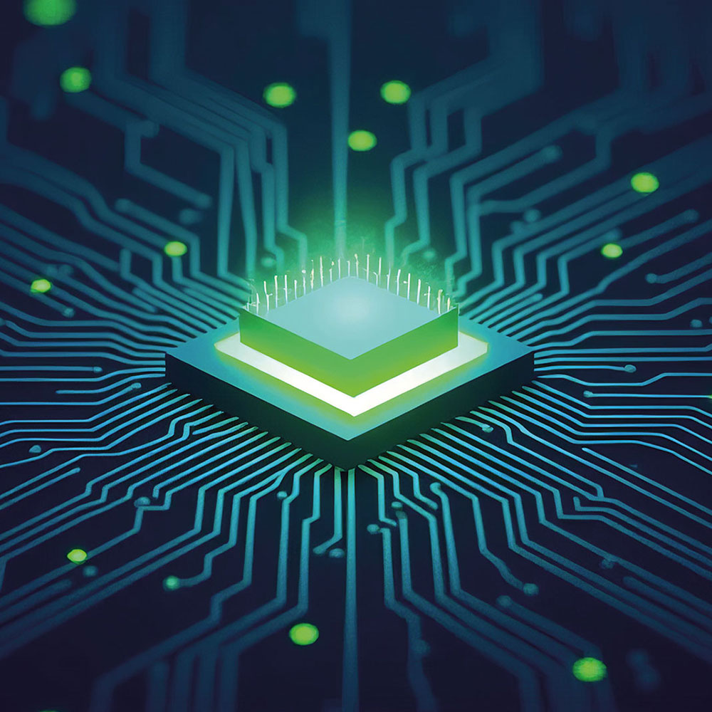 Advanced Microprocessor Chip: Next-Generation Computing Technology for AI and Data Processing