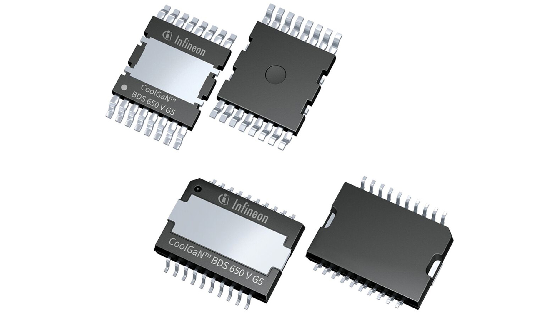 Since PCIM 2026, Infineon Technologies has been pursuing a dual-track strategy regarding bidirectional power semiconductors. In addition to the 650 V CoolGaN Bidirectional Switch (BDS) (left)—which was introduced the previous year the company unveiled the SiC variants of its 750 V CoolSiC BDS series (right) at this year’s PCIM (Images: Infineon Technologies).